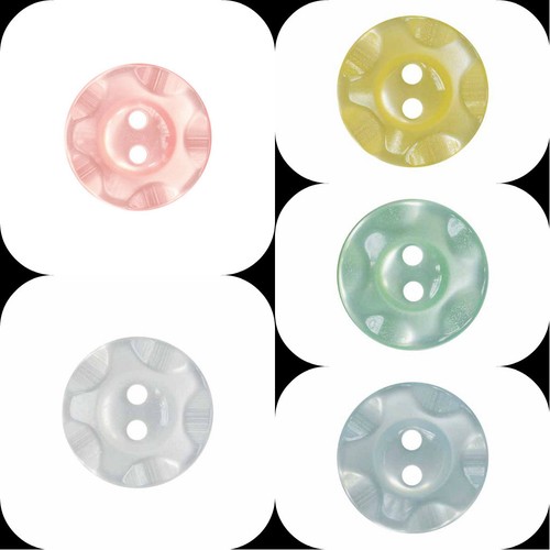 Fruit gum patterned buttons - patterned,