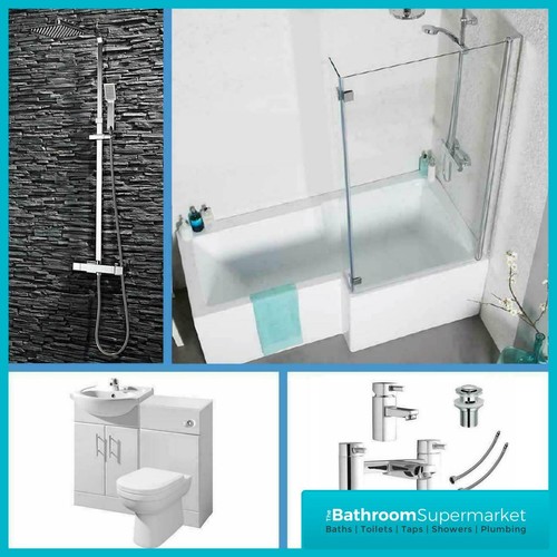 Shaped bathroom suite 1700 - l,