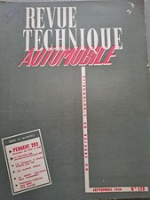 Peugeot 203 Evolution 1957 to 1960 TECHNICAL MAGAZINE AUTOMOBILE 173 1960 CELETTE