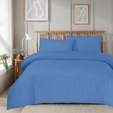 Luxury Duvet Quilt Cover With Pillowcase Feel Like Cotton Reversible Bedding Set