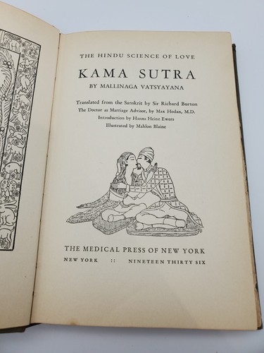Antique book kama sutra hindu - antique,