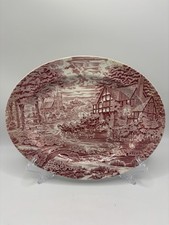 Vintage Enoch Wedgwood (Tunstall) Ltd Dickens Coaching Days Large Serving Plate