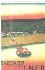 Railway advertising poster on - advertising,