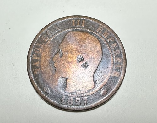 1857 coin france napoleon - 1857, france,