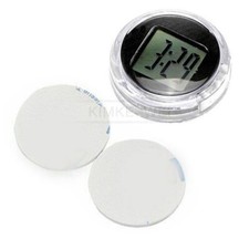 Waterproof Motorcycle Mount LCD Digital Clock Motorbike Stick-On Clock Watch New