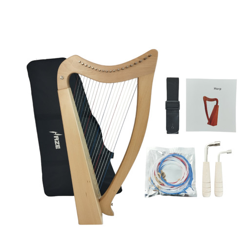 Haze string harp - 19-string, natural