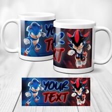 Personalised Sonic 3 the hedgehog gift cup mug -  add your name - shadow