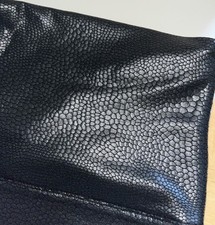 Rare SPANX Faux Leather Pebbled LEGGINGS-20186R-Black Reptile Scale-Sz Large EUC