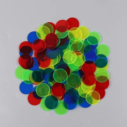 100pcs plastic round - 100pcs, counting