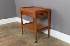Vintage Mid Century Danish Teak Drinks Trolley Tea Trolley