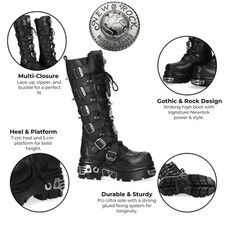 New Rock M-161-C10 Knee High