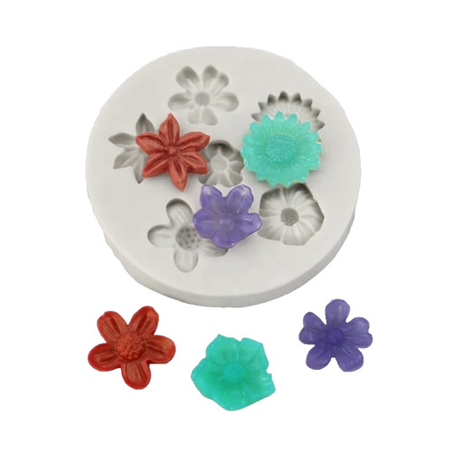 Daisy fondant mould - 3d,