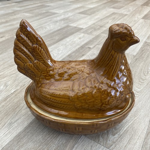 Vintage moira pottery hen - vintage,
