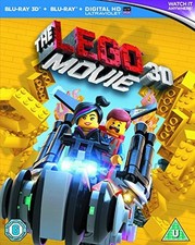 The Lego Movie [Blu-ray 3D + Blu-ray + UV Copy] [2014] [Region Free] - DVD  GOVG