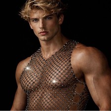 Luxury Men Chainmail Top