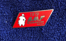 Motor cycle road racing badge