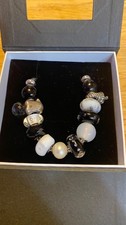 Boxed Troll Bead Bracelet & Charms - Black and White Theme