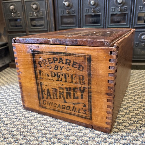 Antique wooden crate - crate, peter