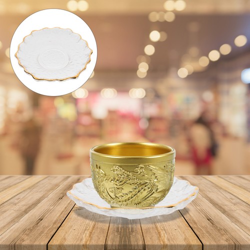 Glass coaster decorative cup - glass,