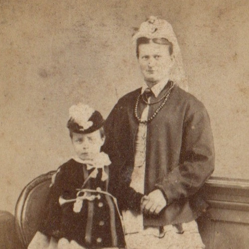 Cdv mother child elaborate - mother,