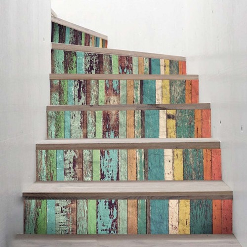 6pcs grain tile floor stair - 6pcs,