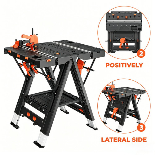 Folding workbench - 2-in-1, &