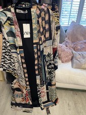 Zara New With Tags Kimono Duster Coat L