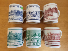 6 National Trust Mugs. Brand New, Mint. Some Have Original Price Tags!  BATCH #2