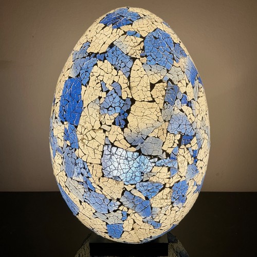 Mosaic egg table - table, black