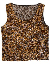 Vera Mont Womens Sequin Blouse