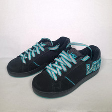 Vans Widow Trainers Womens Size UK 3.5 Black Blue Lace Up Skateboarding Trainer