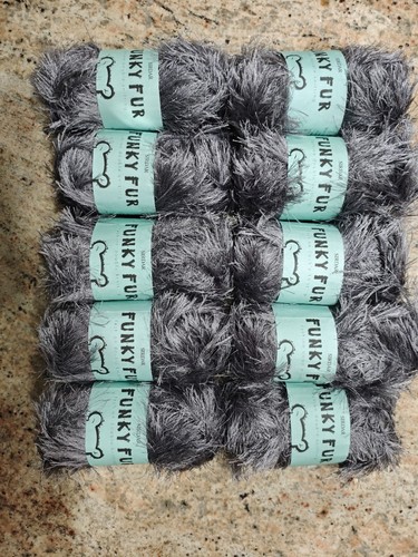 Sirdar grey funky fur - funky,