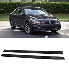 For VW For Passat CC B6 B7 B8 Side Skirt Panel Spoiler Splitter Rocker Lip 86.6"