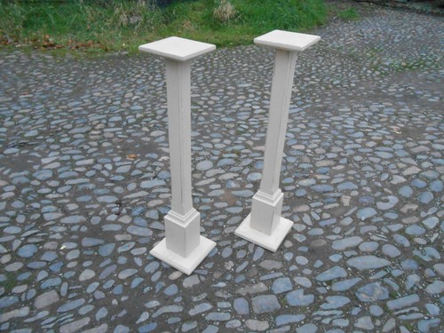 Pair vintage painted pine - pair,