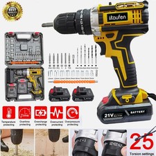 2 Battery 21V Cordless Drill