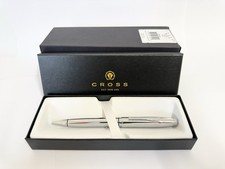 Cross Coventry Ballpoint Pen Silver Chrome Trim With Gift box