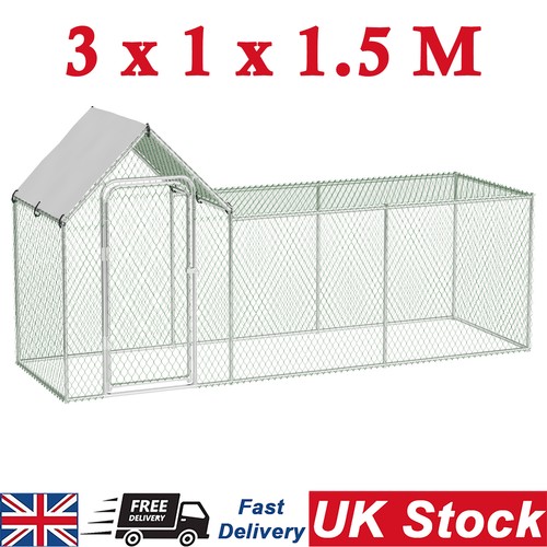 Large metal chicken coop run - large,