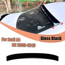 For Audi A4 B8 2009-2016 Black Rear Trunk Spoiler Lip Wing Roof Lid