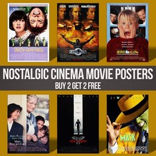 80s And 90s Nostalgic Cinema Movie Posters Childhood Film Nostalgia Wall Art