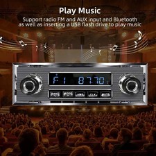 1 Din Car Radio MP3 Player Classic Car Retro Audio Stereo Support FM AUX EQ USB