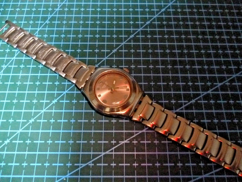 Ladies stainless steel swatch - stainless,
