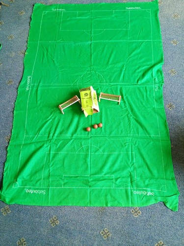1960s subbuteo pitch goals - pitch,,