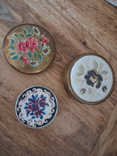 Antique vanity items - items, mirror