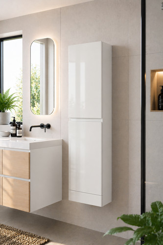Tall bathroom storage cabinet - bathroom,