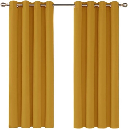 Eyelet blackout curtains - eyelet, pair