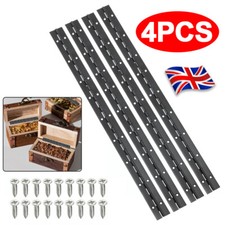 4 PCS Stainless Steel Piano Hinge 18 Inch Continuous Boat Hinge Black-UK