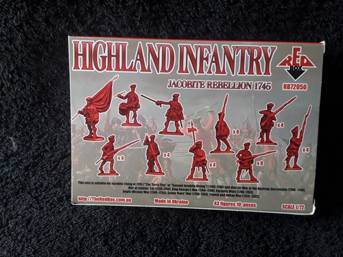 Red box highland infantry - box,