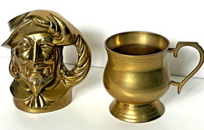 Vintage Solid Cast Brass Toby