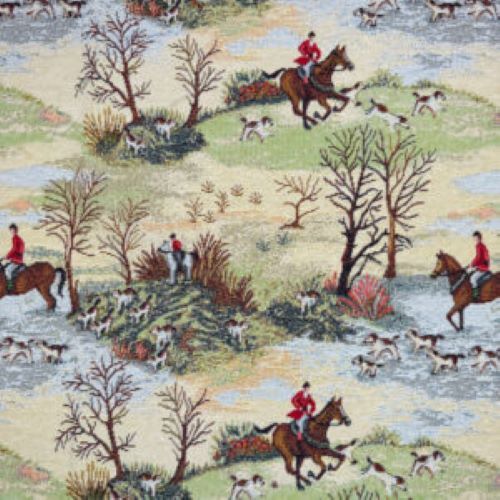 Sanderson design hunting scene - design,