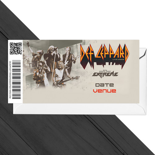 Def leppard ticket - leppard, uk